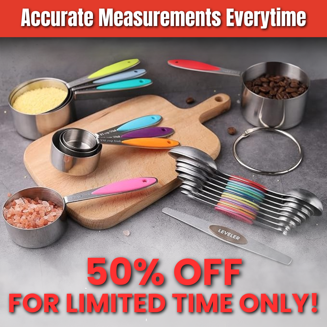 Stainless Steel Magnetic Measuring Spoons Set