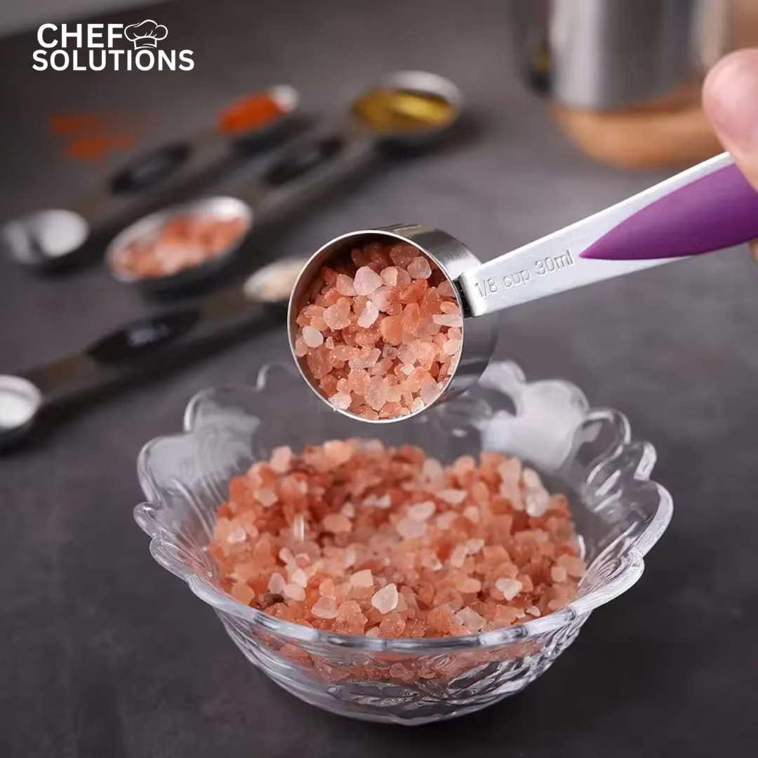 Stainless Steel Magnetic Measuring Spoons Set