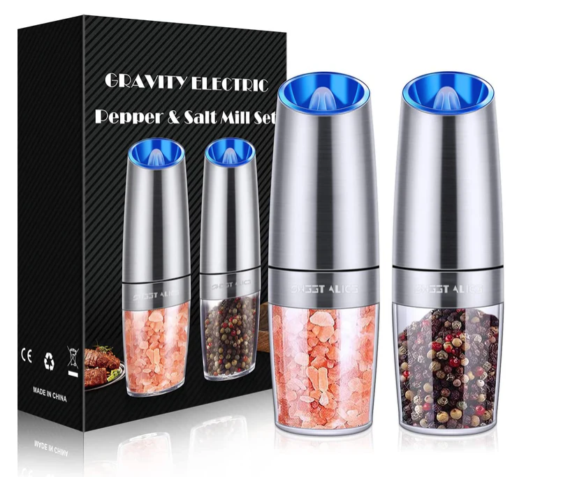 Automatic Salt & Pepper Grinder Set