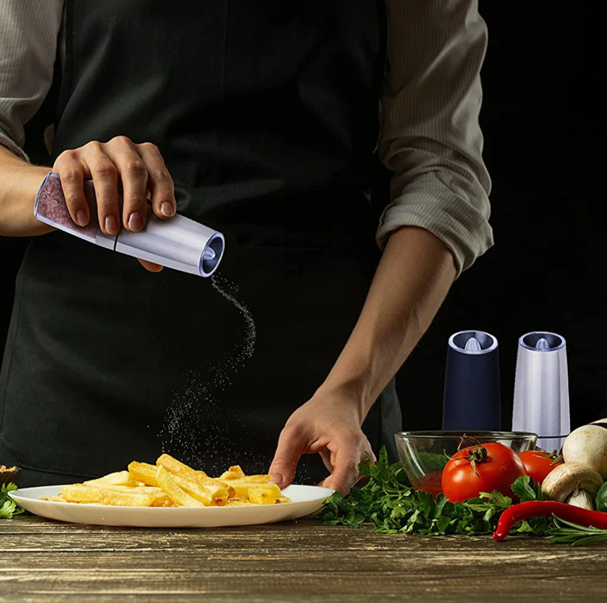 Automatic Salt & Pepper Grinder Set