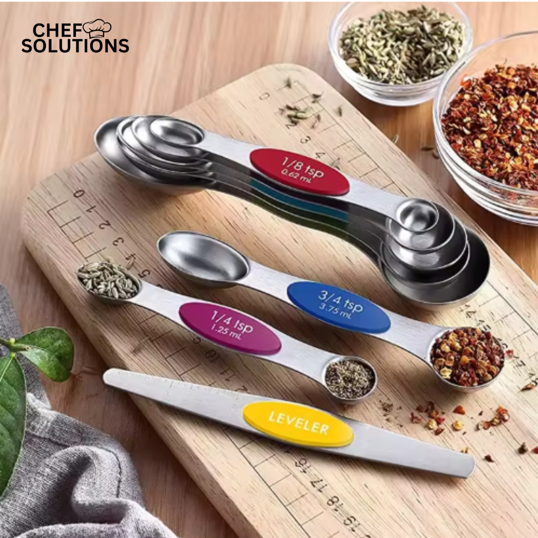 Stainless Steel Magnetic Measuring Spoons Set