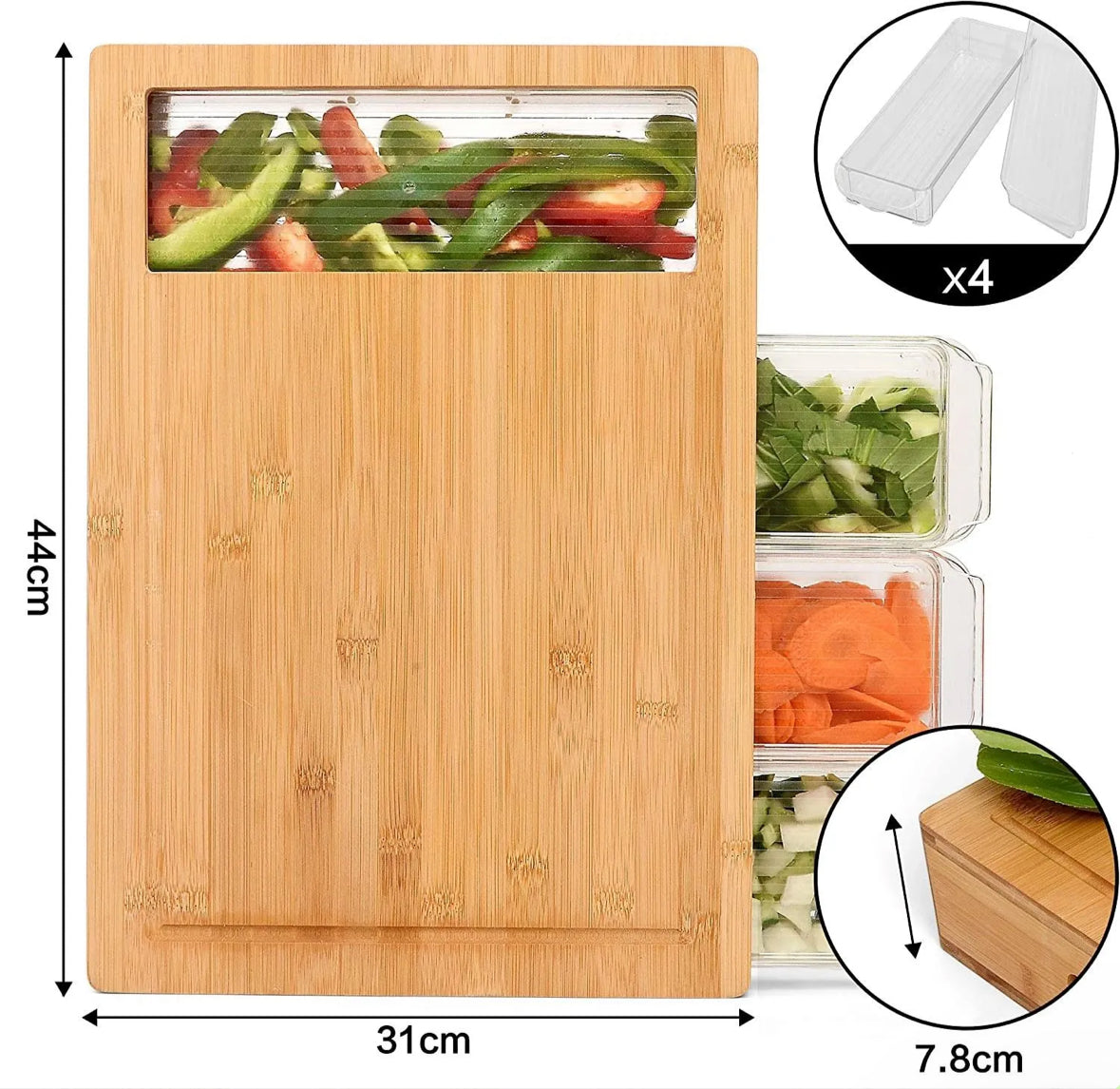 Bamboo Chopping Board Set