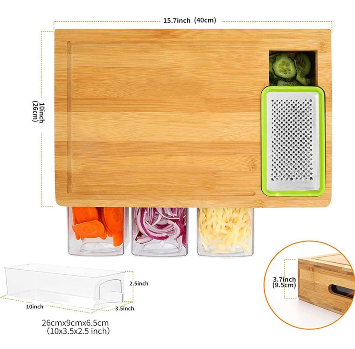 Bamboo Chopping Board Set