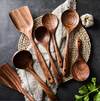 Natural Teak Wooden Utensil Kit